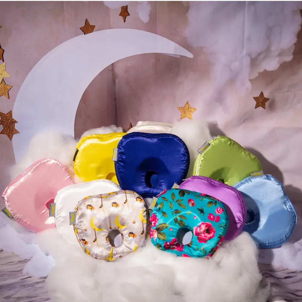 2-in-1 Satin Baby Flat Head and Hair Saving Pillow